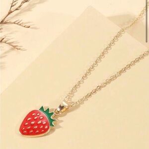 Strawberry Pendant Necklace